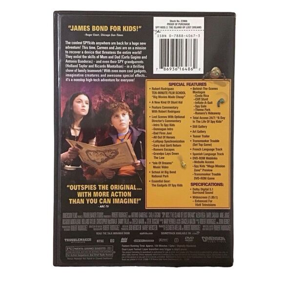 Spy Kids 2 The Island of Lost Dreams DVD - 5/$20 - Picture 2 of 3